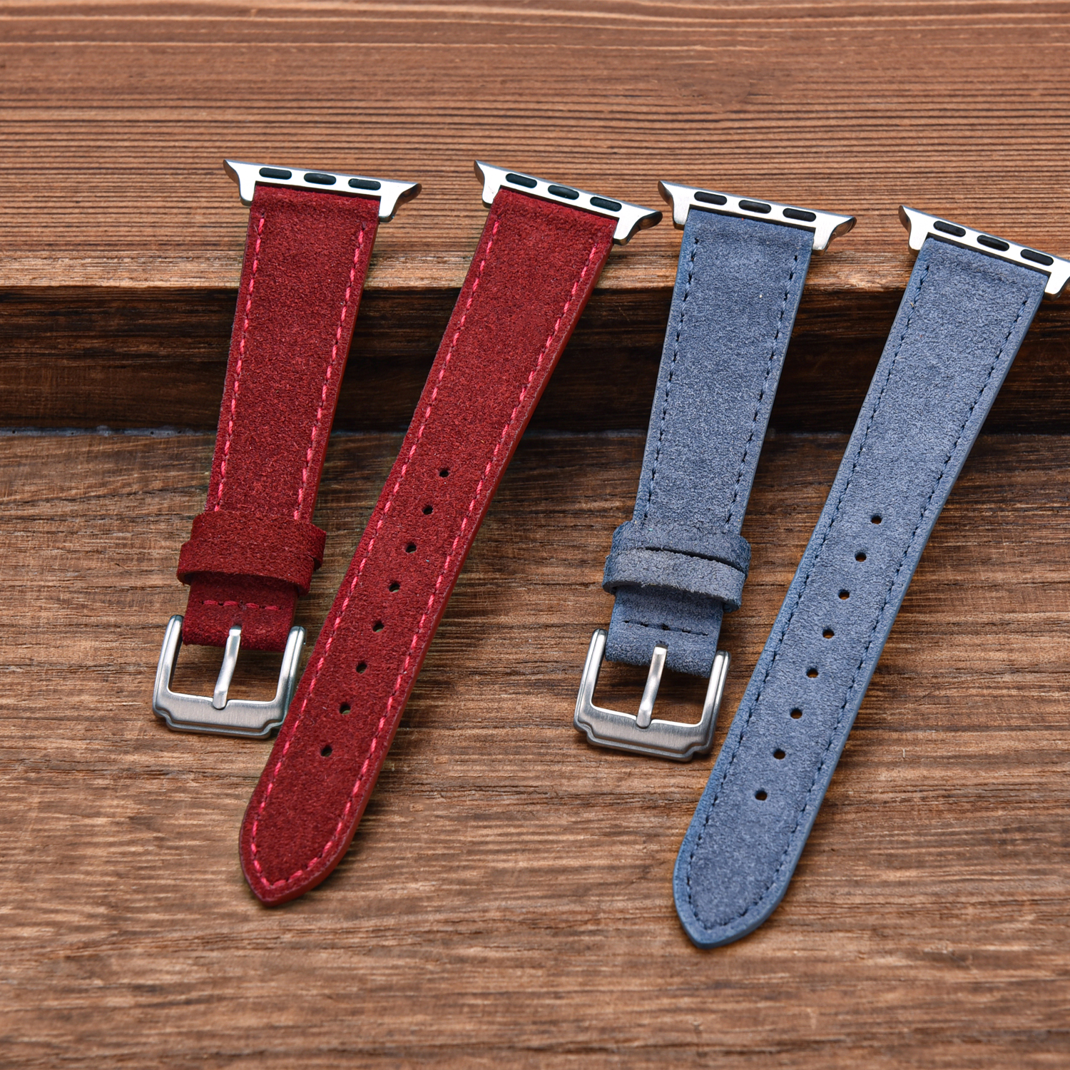 Brown Suede Leather Watch Band - Suede Strap Watch บทวิจารณ์และราคา