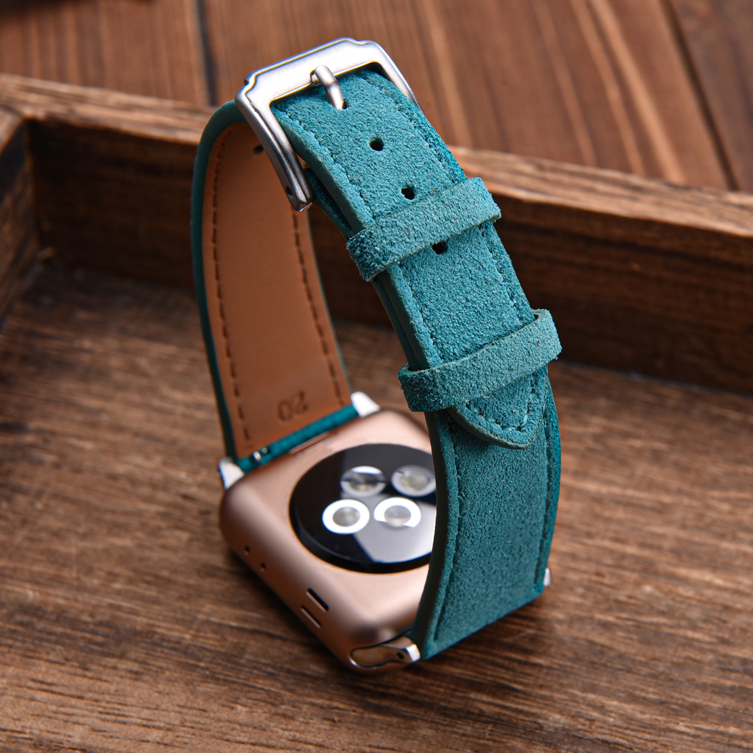 Brown Suede Leather Watch Band - Suede Strap Watch บทวิจารณ์และราคา