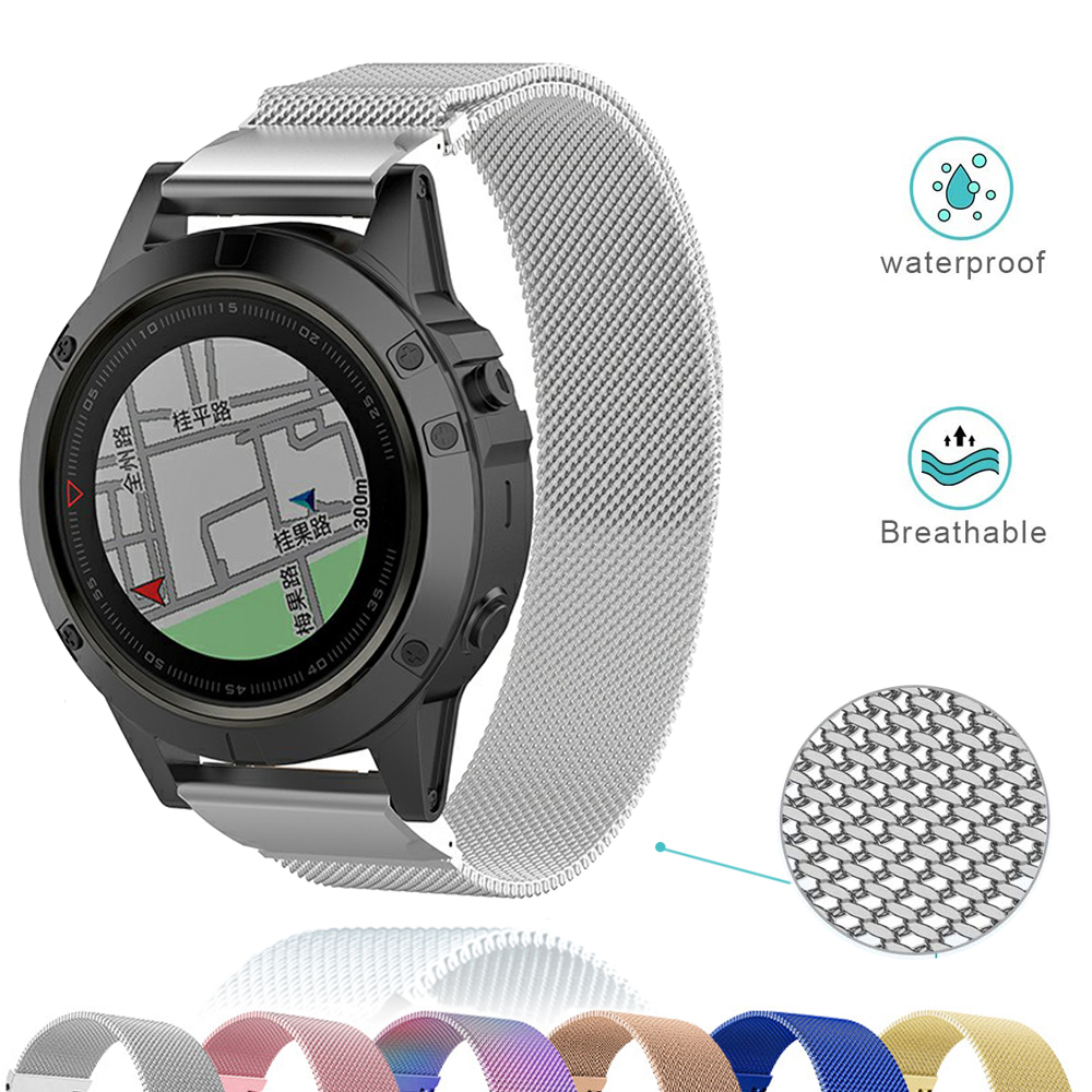 26 22 20mm Metal Band For Garm - Milanese Loop Magnetic บทวิจารณ์และราคา