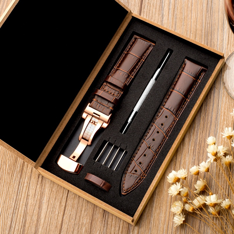Watchband 18mm 19mm 20mm 21mm  - Butterfly Clasp Deployant บทวิจารณ์และราคา