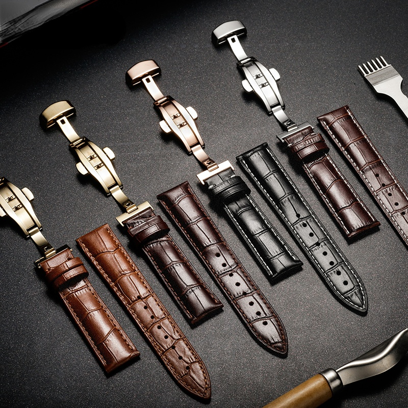 Watchband 18mm 19mm 20mm 21mm  - Butterfly Clasp Deployant บทวิจารณ์และราคา