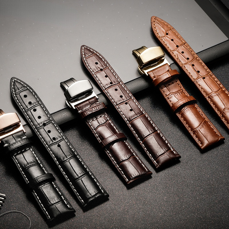 Watchband 18mm 19mm 20mm 21mm  - Butterfly Clasp Deployant บทวิจารณ์และราคา