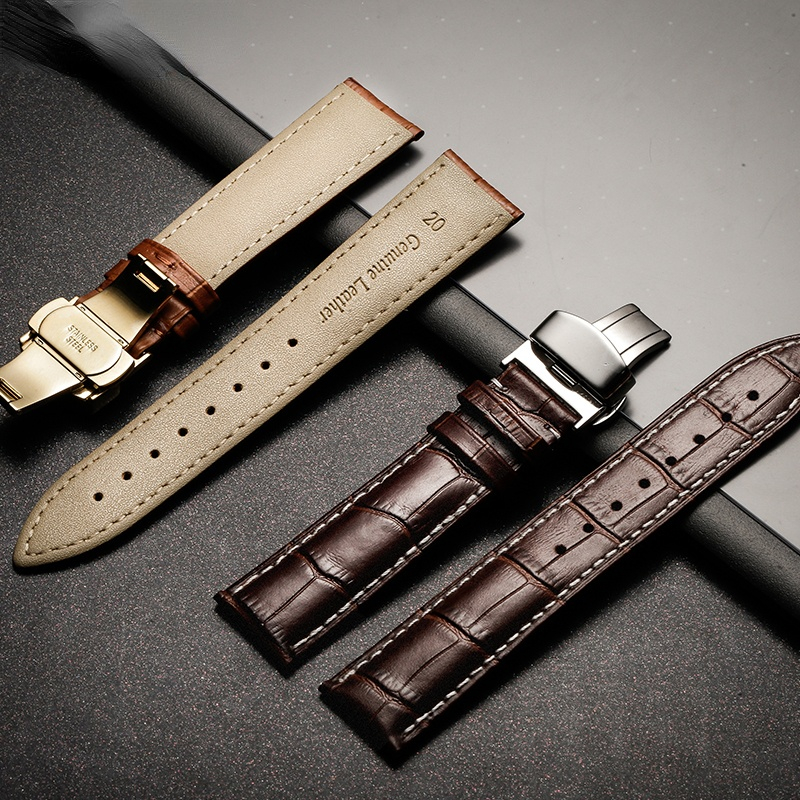 Watchband 18mm 19mm 20mm 21mm  - Butterfly Clasp Deployant บทวิจารณ์และราคา