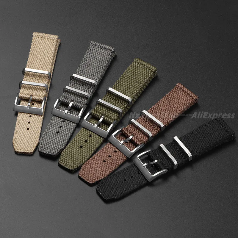 20mm 22mm Nylon Cotton Watch S - Nato Strap Nylon บทวิจารณ์และราคา