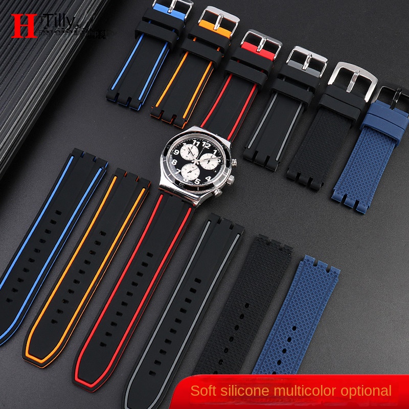 For Swatch Watch Strap YVS400  - Rubber Strap Diver บทวิจารณ์และราคา