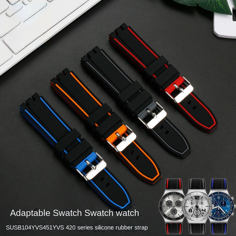 For Swatch Watch Strap YVS400  - Rubber Strap Diver บทวิจารณ์และราคา