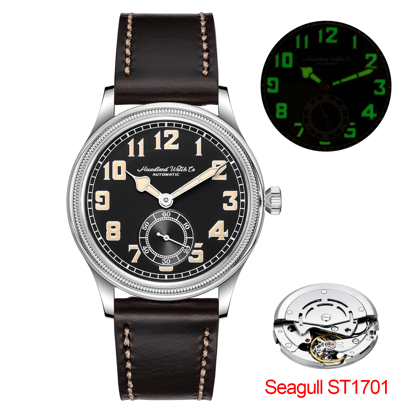Retro Pilot Watch Mark IX Auto - Tropic Strap Vintage บทวิจารณ์และราคา