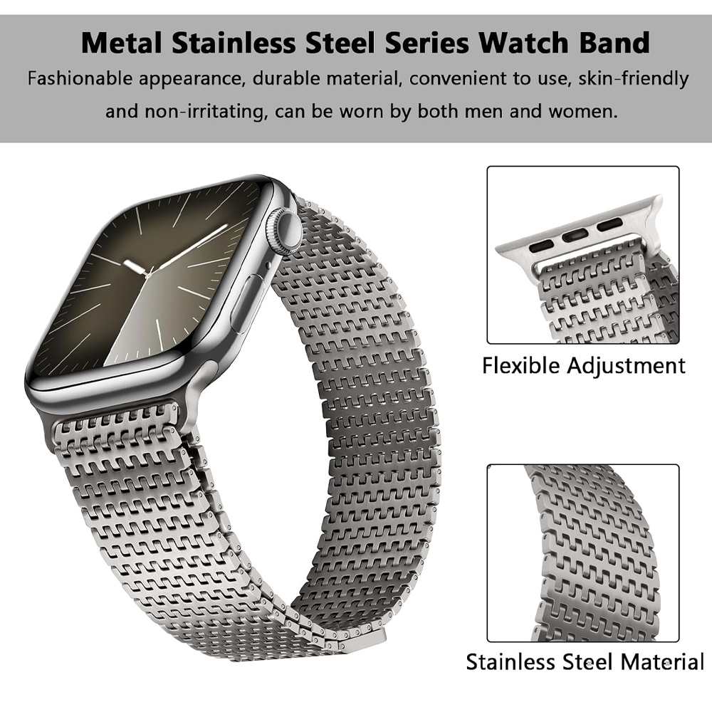 Titanium loop strap for Apple  - Milanese Loop Magnetic บทวิจารณ์และราคา