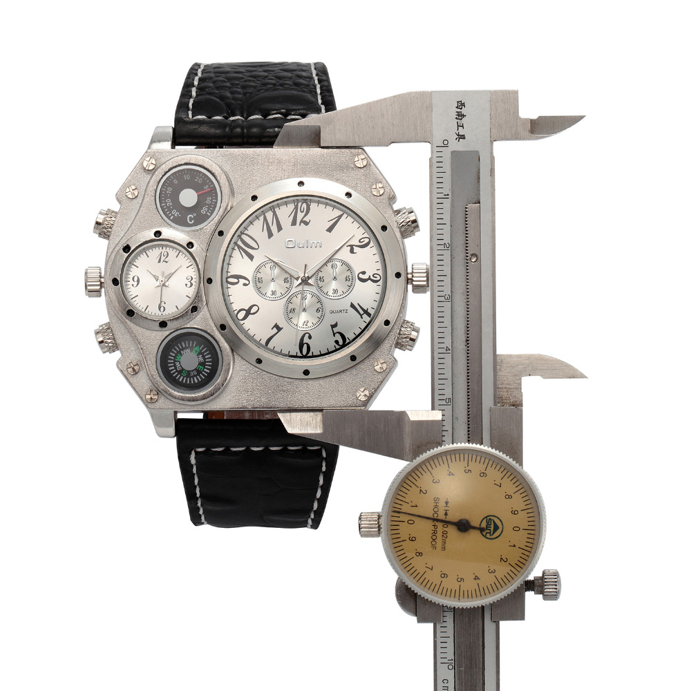 New Model OULM Watch Men Quart - Leather Watch Band Men บทวิจารณ์และราคา