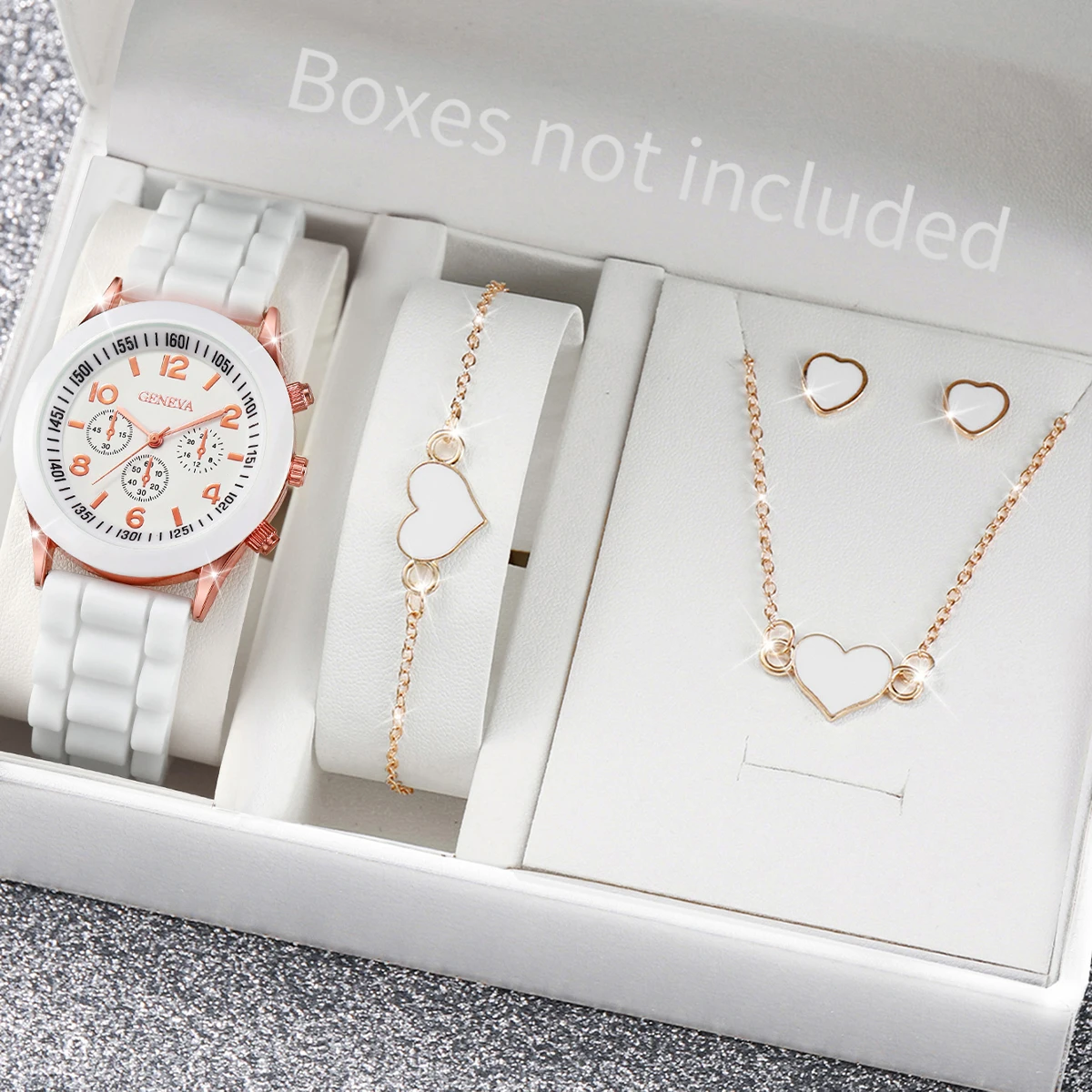 5/6PCS Fashion Women Watches C - Silicone Band Women บทวิจารณ์และราคา
