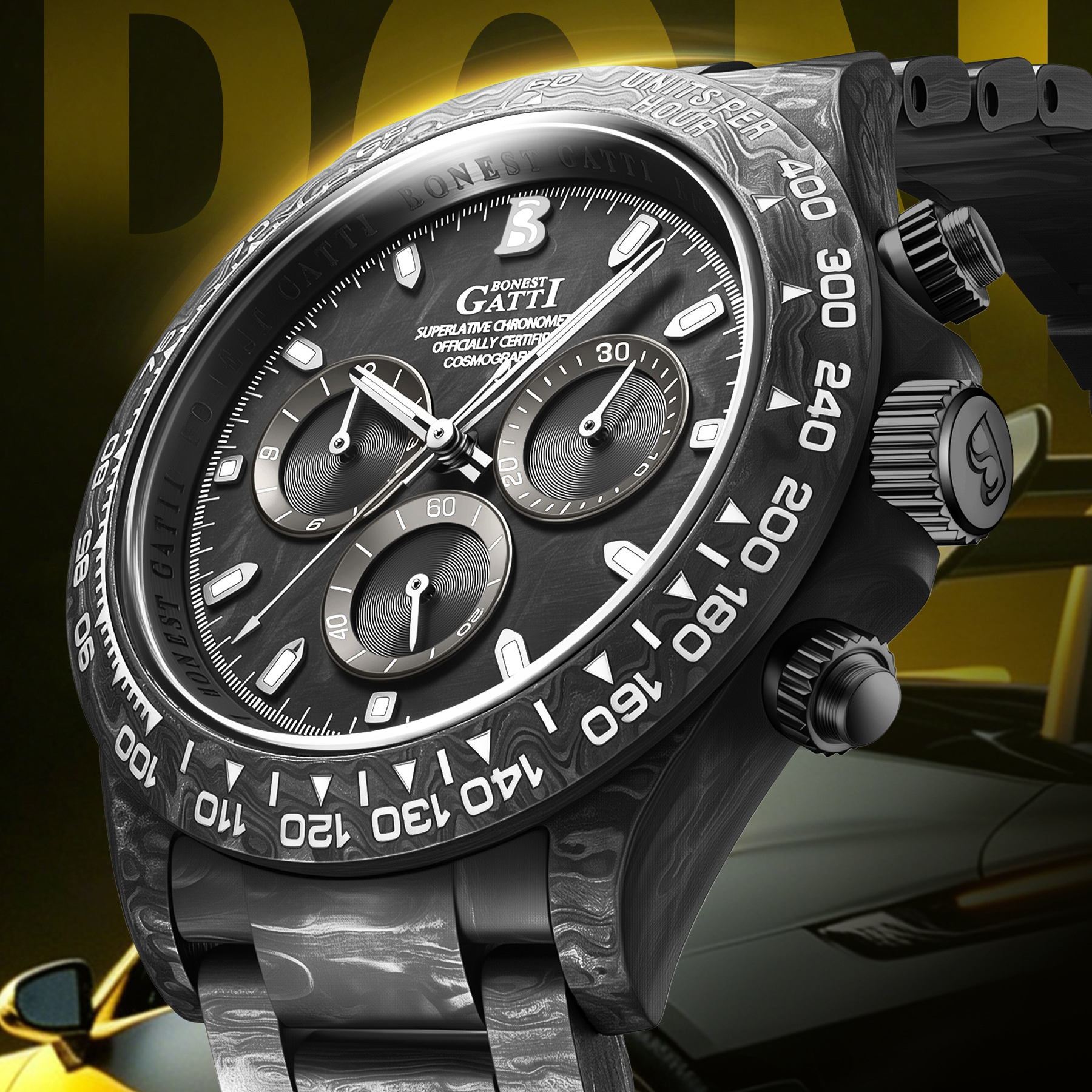 BONEST GATTI Men Chronograph W - Canvas Strap Watch บทวิจารณ์และราคา
