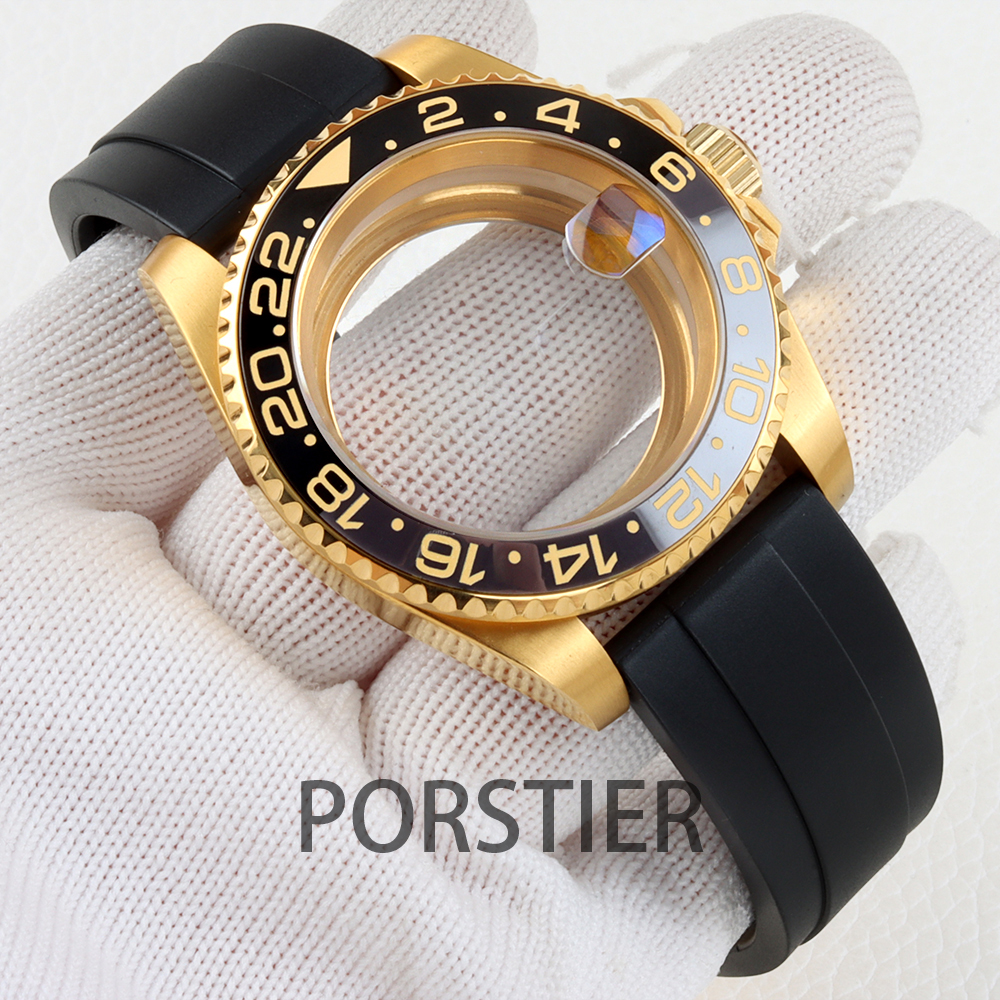 40mm Diver Watch Case for SUB  - Rubber Strap Diver บทวิจารณ์และราคา