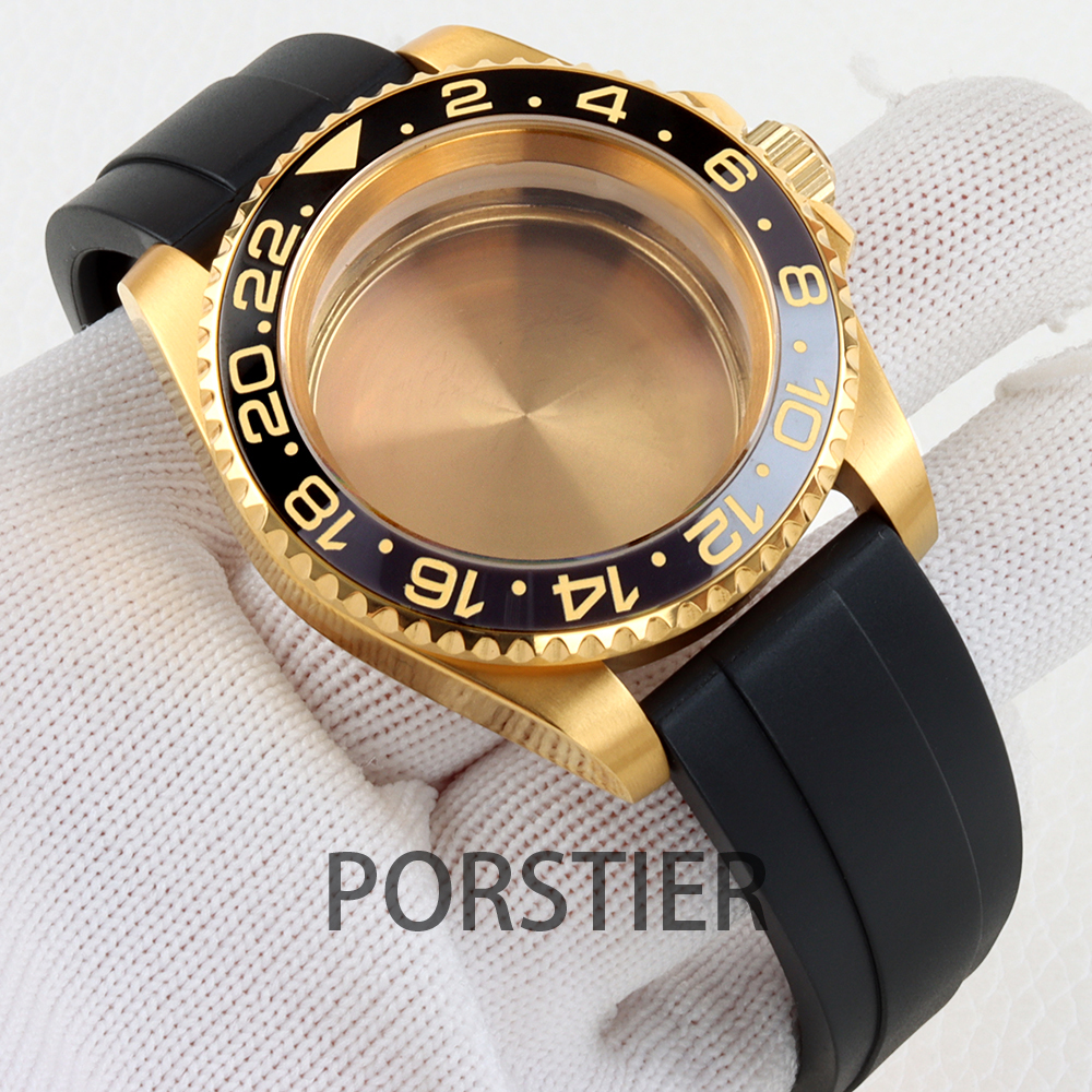 40mm Diver Watch Case for SUB  - Rubber Strap Diver บทวิจารณ์และราคา