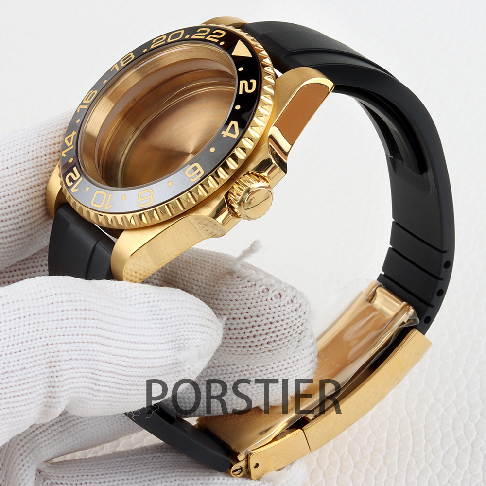 40mm Diver Watch Case for SUB  - Rubber Strap Diver บทวิจารณ์และราคา
