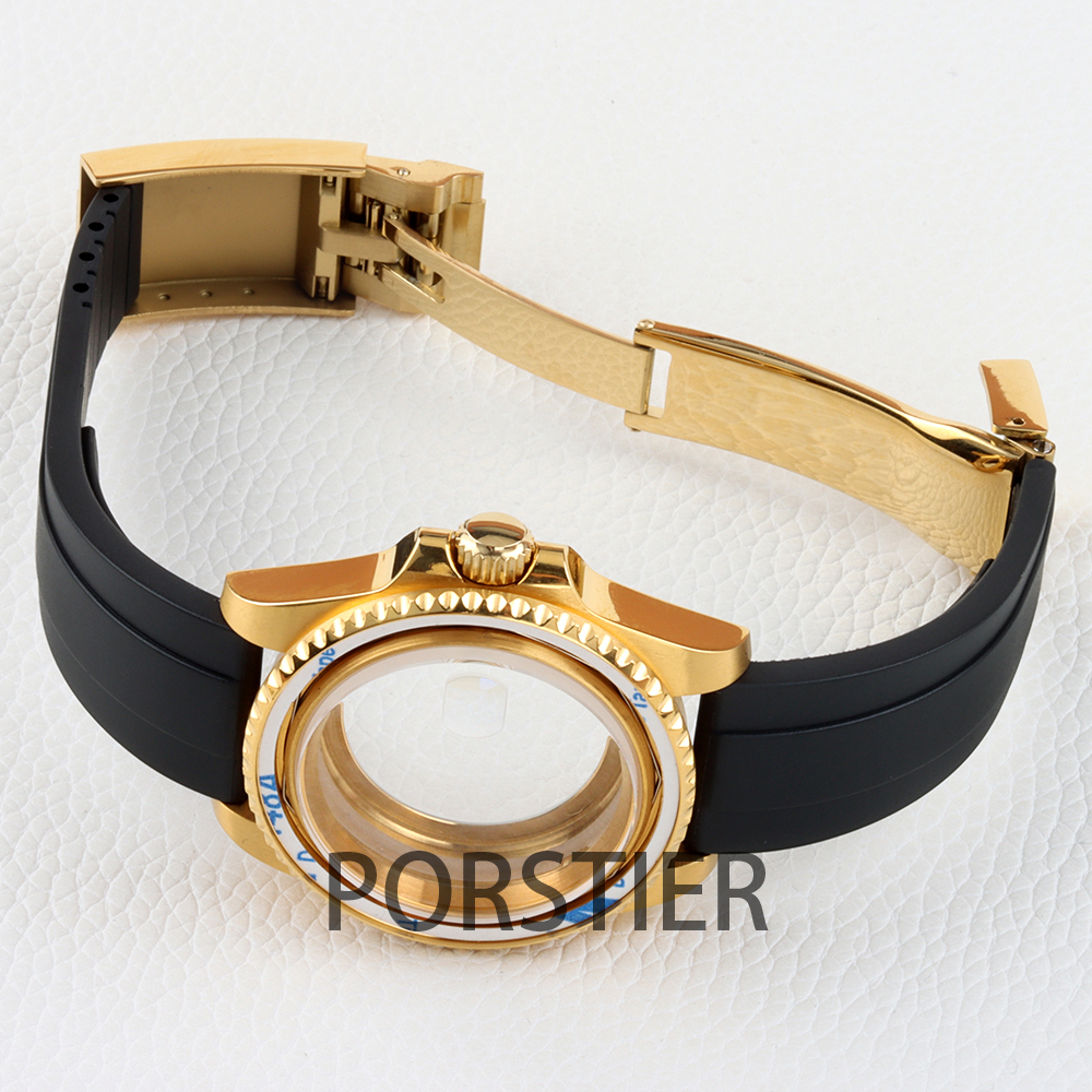 40mm Diver Watch Case for SUB  - Rubber Strap Diver บทวิจารณ์และราคา