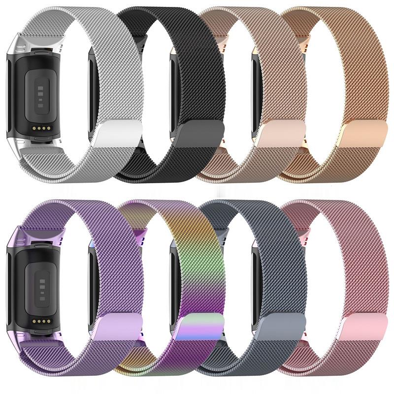 Metal Band For Fitbit Charge 5 - Milanese Loop Magnetic บทวิจารณ์และราคา