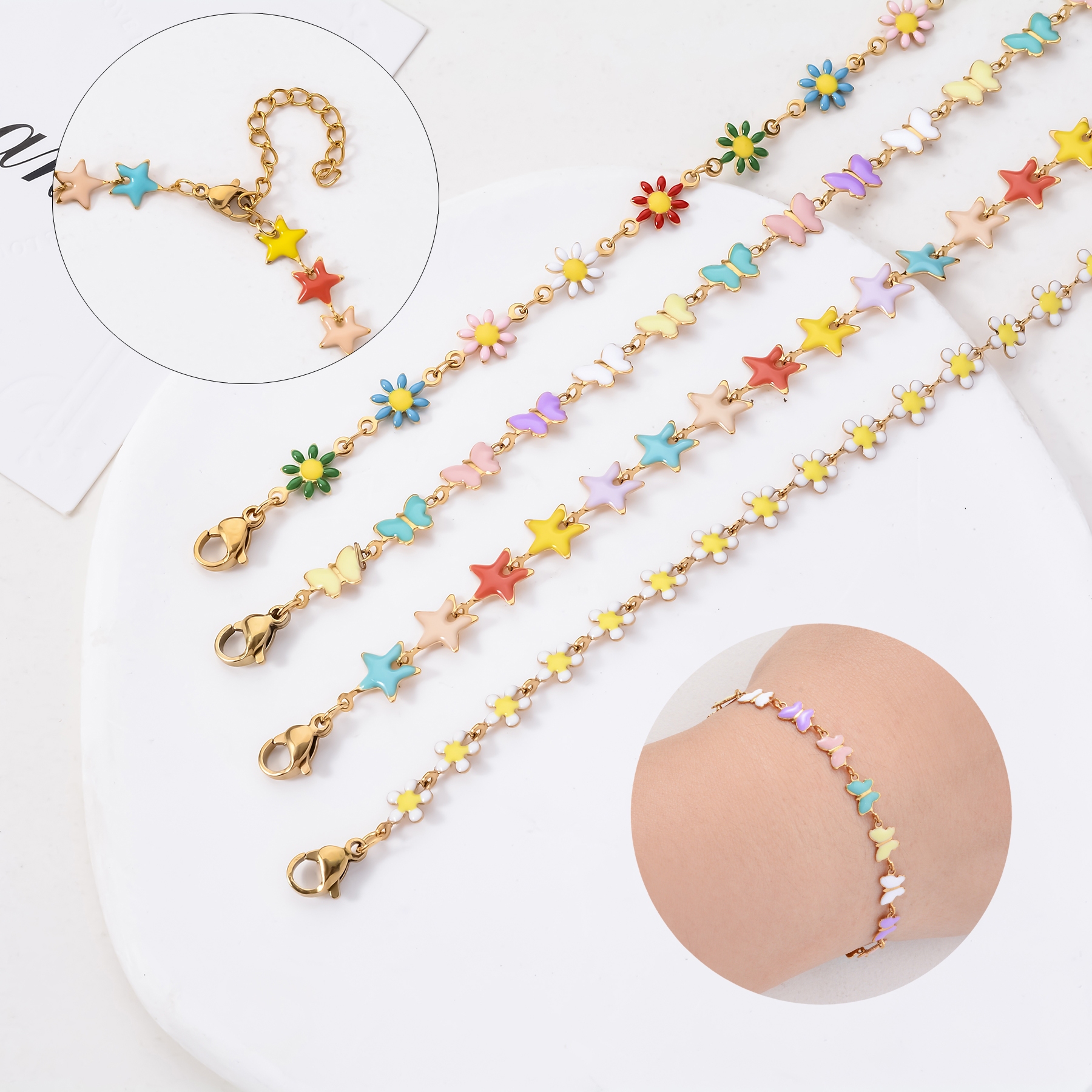 1Pcs Stainless Steel For Women - Butterfly Clasp Deployant บทวิจารณ์และราคา