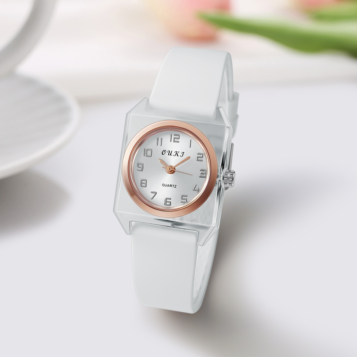 Women Watch Quartz Wristwatch  - Silicone Band Women บทวิจารณ์และราคา