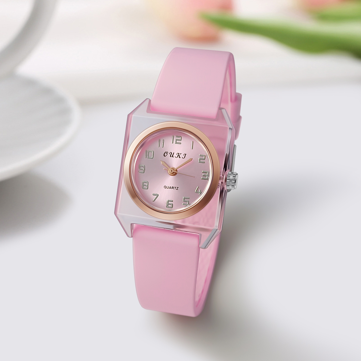 Women Watch Quartz Wristwatch  - Silicone Band Women บทวิจารณ์และราคา