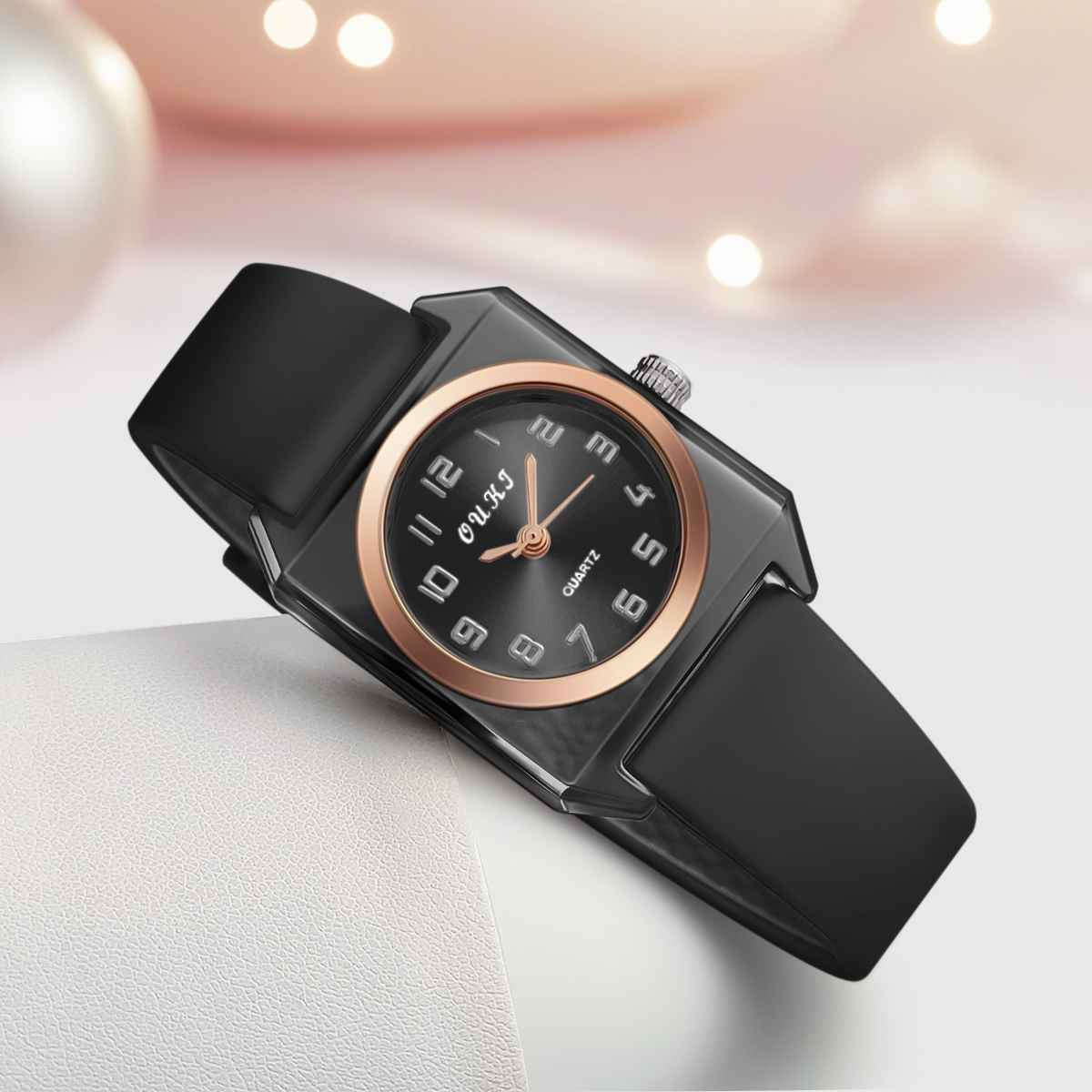 Women Watch Quartz Wristwatch  - Silicone Band Women บทวิจารณ์และราคา