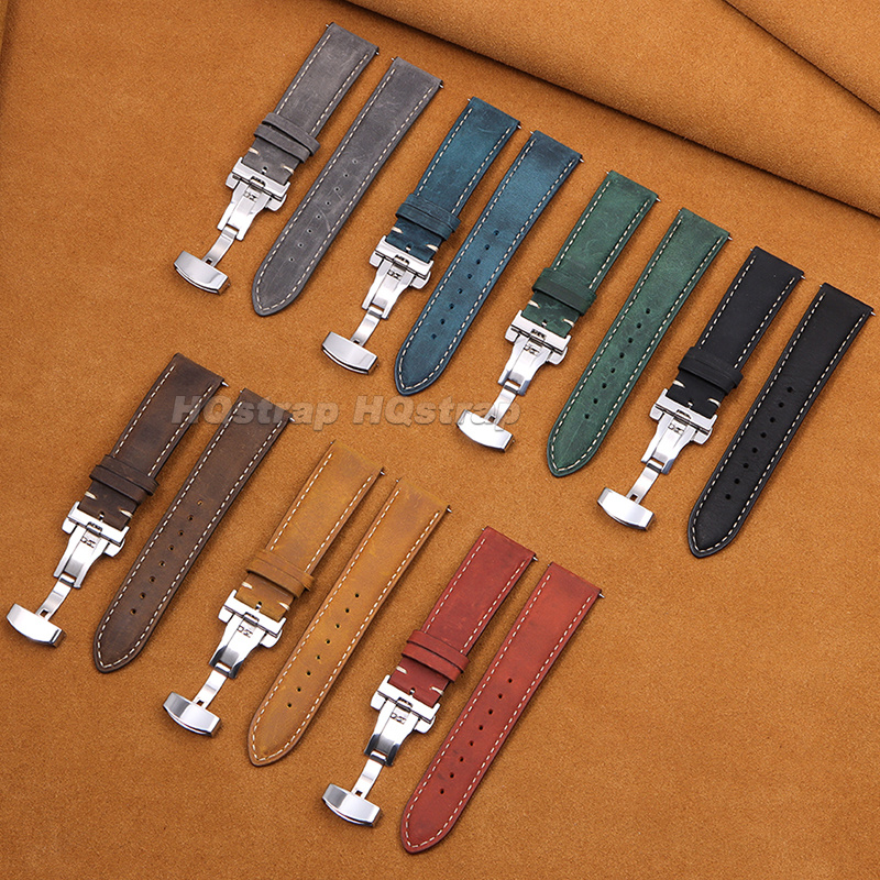Vintage Matte Leather Watch St - Leather Strap Quick Release บทวิจารณ์และราคา