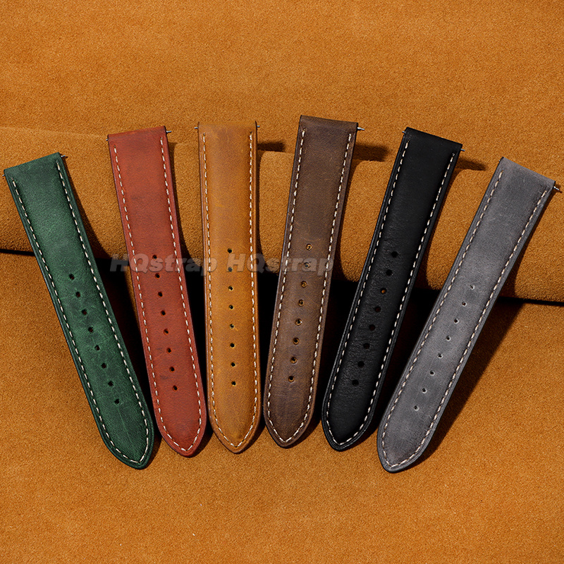 Vintage Matte Leather Watch St - Leather Strap Quick Release บทวิจารณ์และราคา