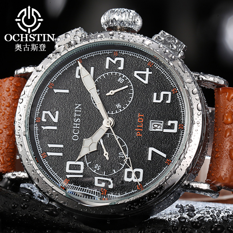 OCHSTIN Genuine Leather Strap  - Leather Watch Band Men บทวิจารณ์และราคา