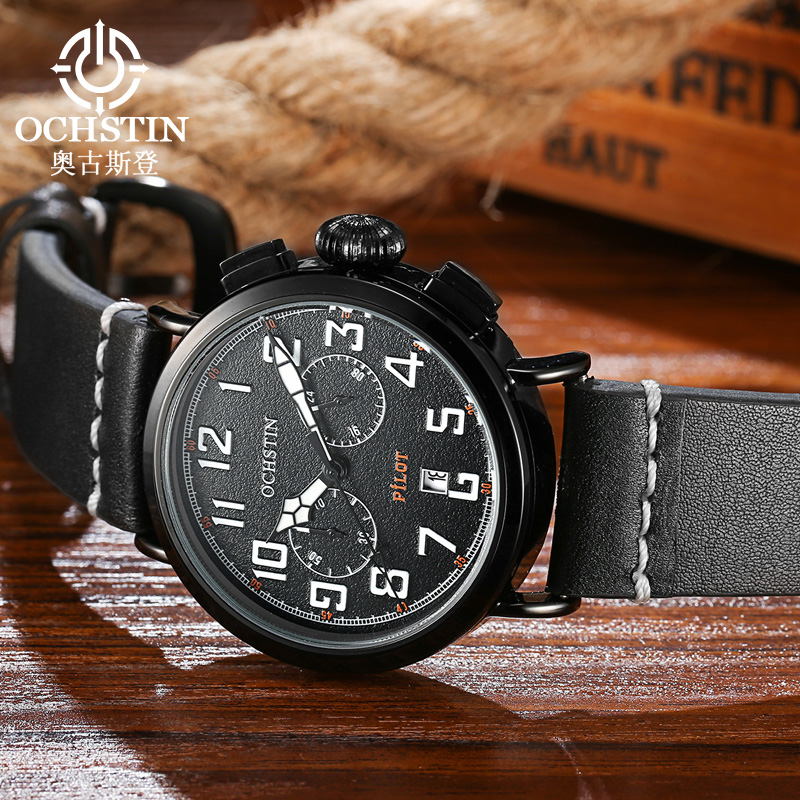 OCHSTIN Genuine Leather Strap  - Leather Watch Band Men บทวิจารณ์และราคา