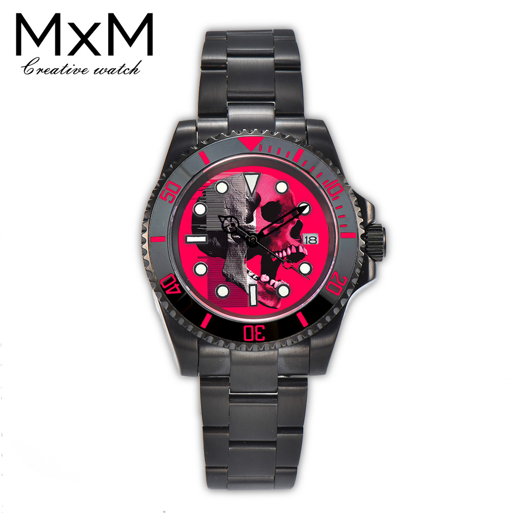 40mm Creative custom NH35 watc - Stainless Bracelet Diver บทวิจารณ์และราคา