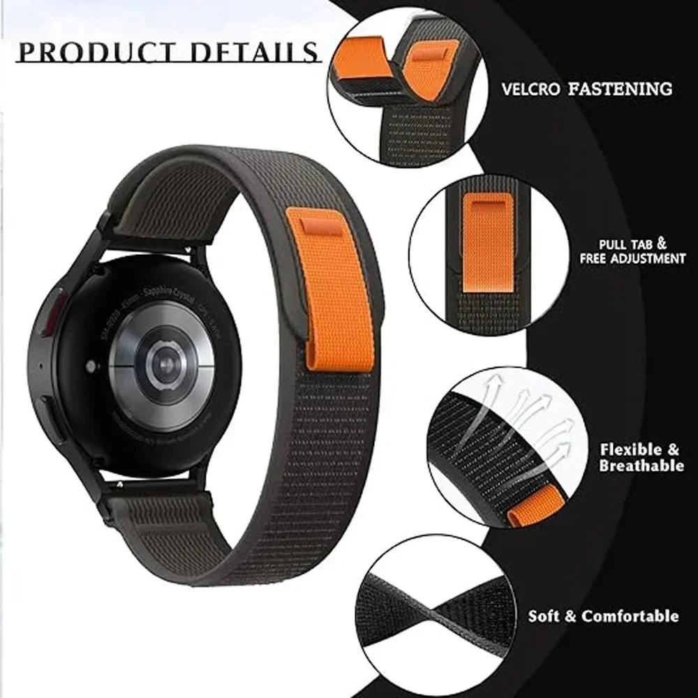 20/22mm Trail Loop Watchband F - Sport Loop Velcro บทวิจารณ์และราคา
